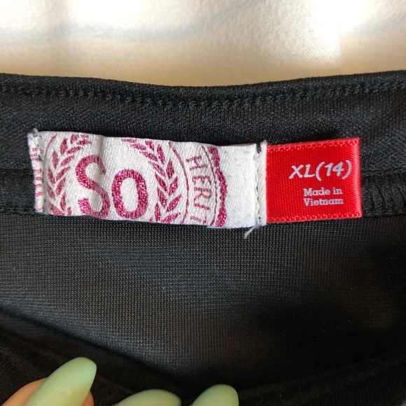 Girls black and silver skirt - Picture 3 of 5